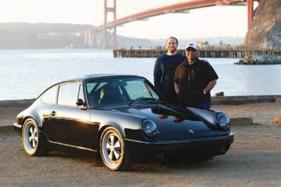Father and son posing with their master-piece. Ralph loves the Porsche, but the car itself is a distant second to the time spent with family and friends making it happen. It was all about the journey.